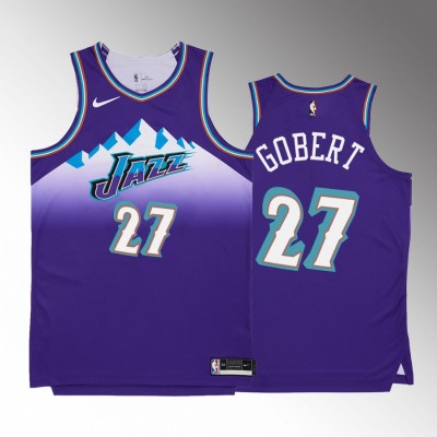 Utah Jazz #27 Rudy Gobert Men's Purple Nike NBA 2022-23 Classic Edition Jersey Men's